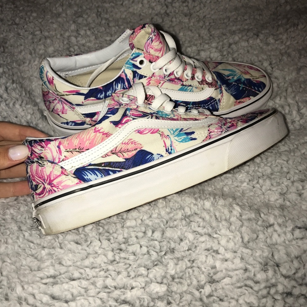 Floral Printed Vans